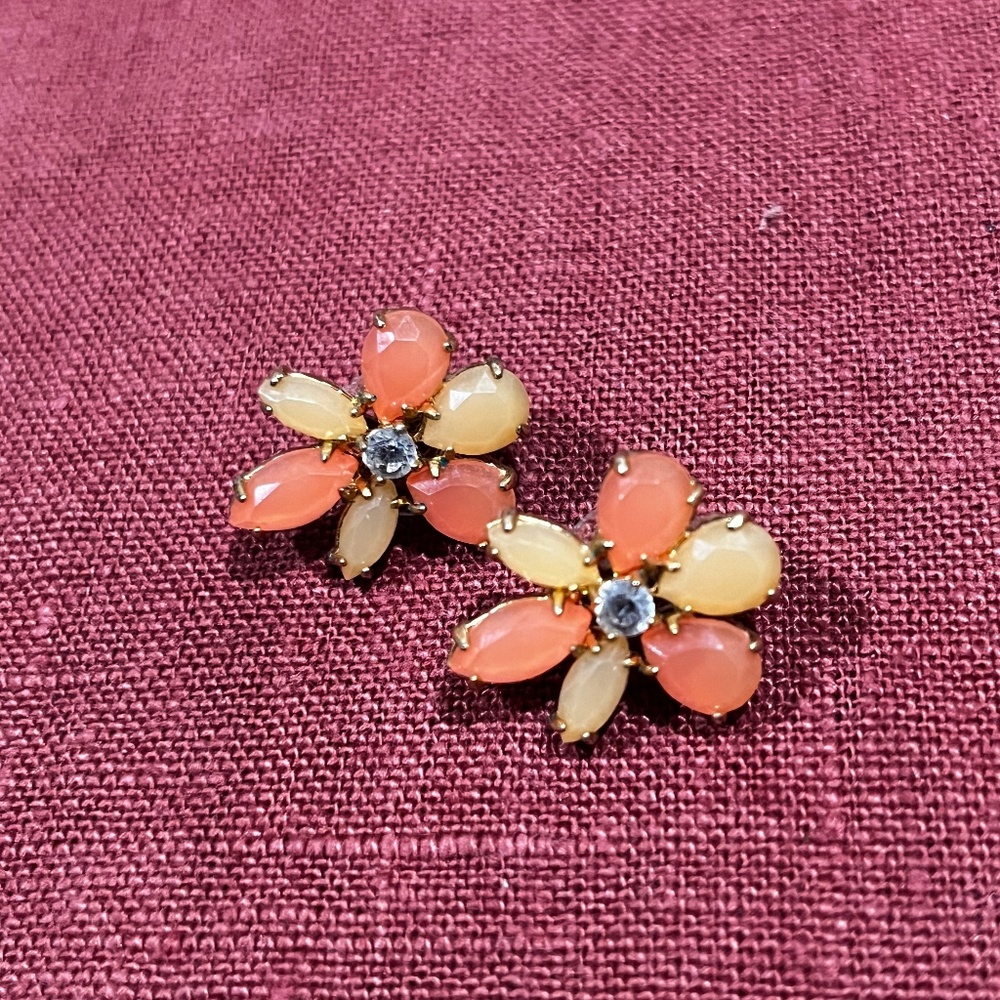 Kate Spade Pink Flower Studs